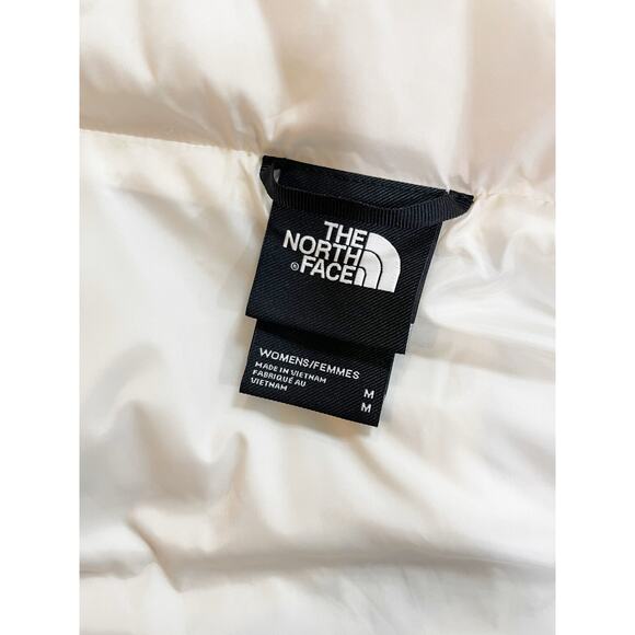 The North Face White Puffer Vest White Logo Medium - Picture 10 of 10